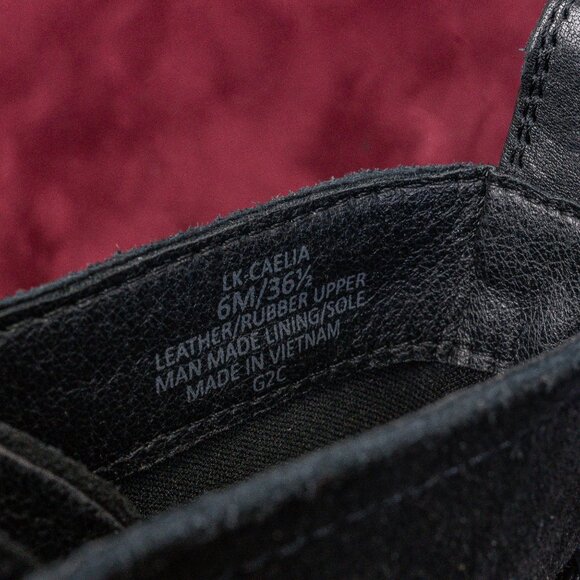 Lucky Brand Women Caelia Black Leather Drawcord Lace Winter Platform Boots sz 6 - Picture 7 of 8